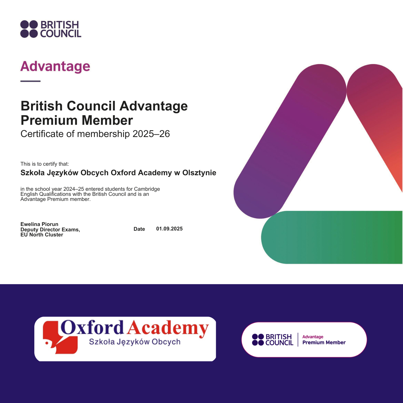 Oxford Academy w Programie Advantage